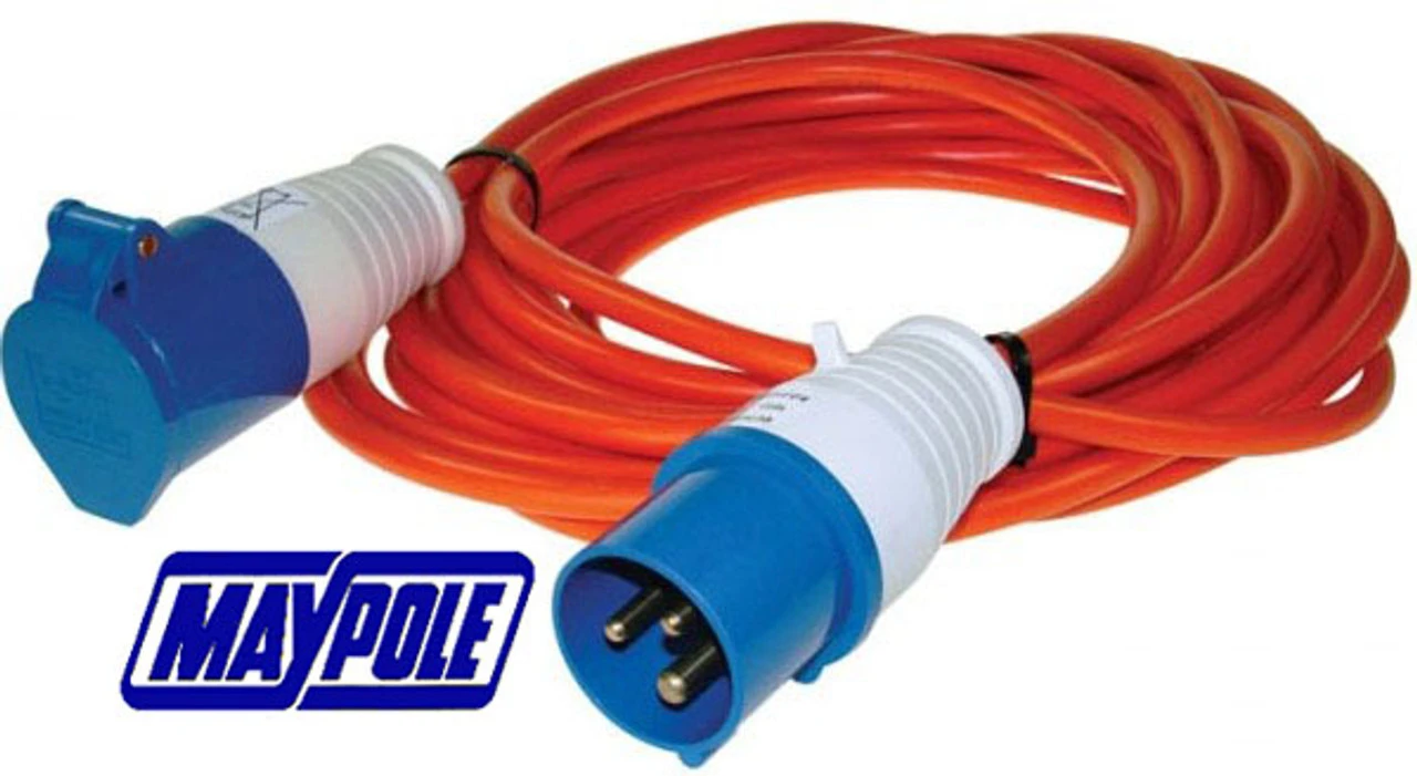 Maypole Camping And Caravan Site Mains Extension Hook Up Leads - Image 2