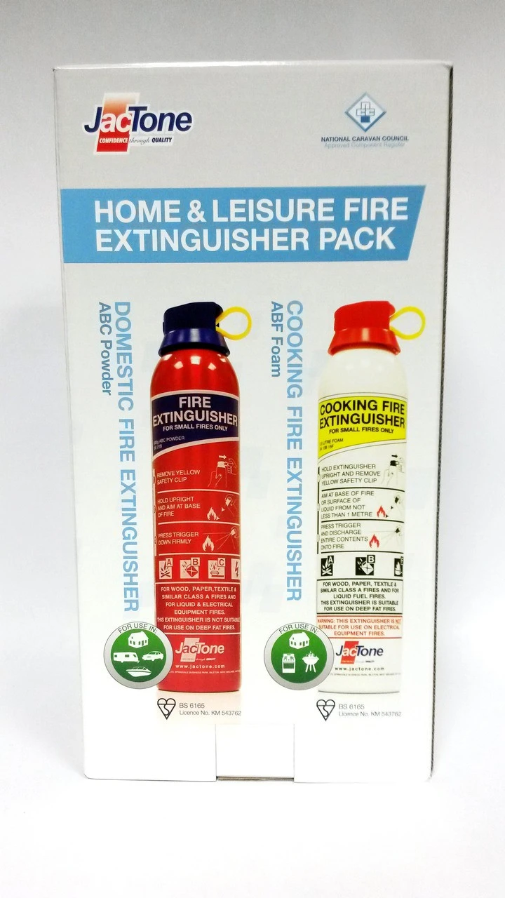JacTone Home & Leisure Fire Extinguisher ABC + ABF Pack - Image 4