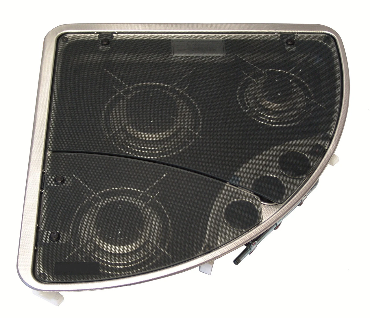 Dometic-Cramer CE-08-DF 3-Burner Caravan Hob With Glass Lid - Image 2