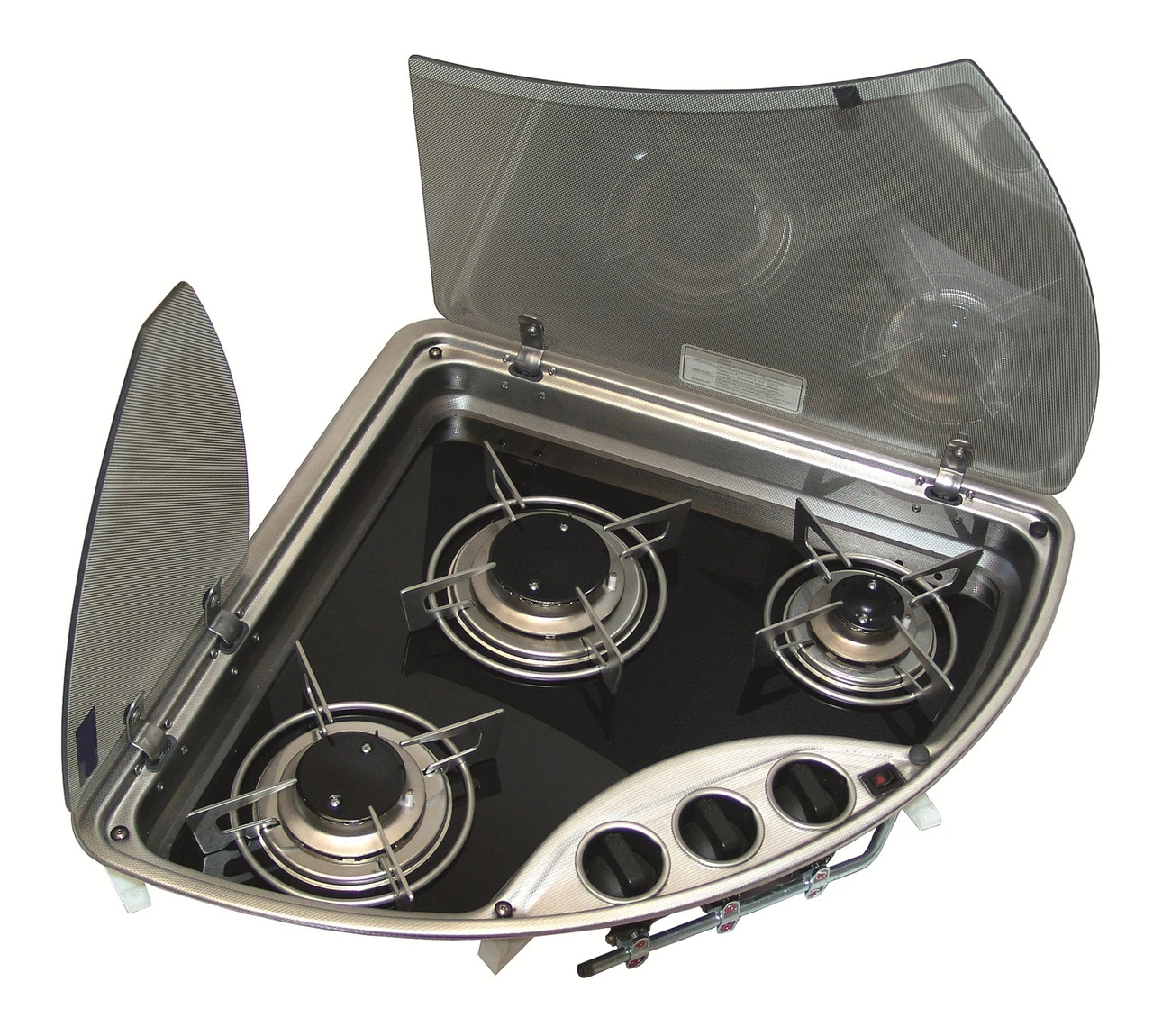 Dometic-Cramer CE-08-DF 3-Burner Caravan Hob With Glass Lid