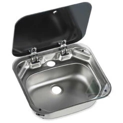 Dometic-Smev 8005 Caravan Motorhome Sink Unit With Glass Lid