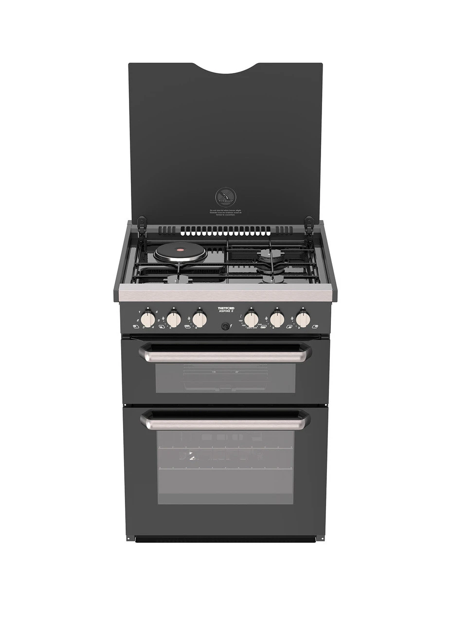 Spinflo Aspire Dual Fuel Stainless Steel Cooker Hob - 1/2 Height