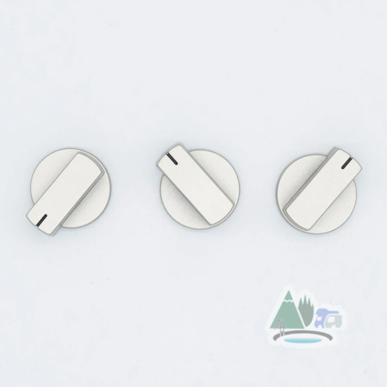 Thetford Spare - Cooker Knobs For Topline, Prima & Duplex - Matt Nickel