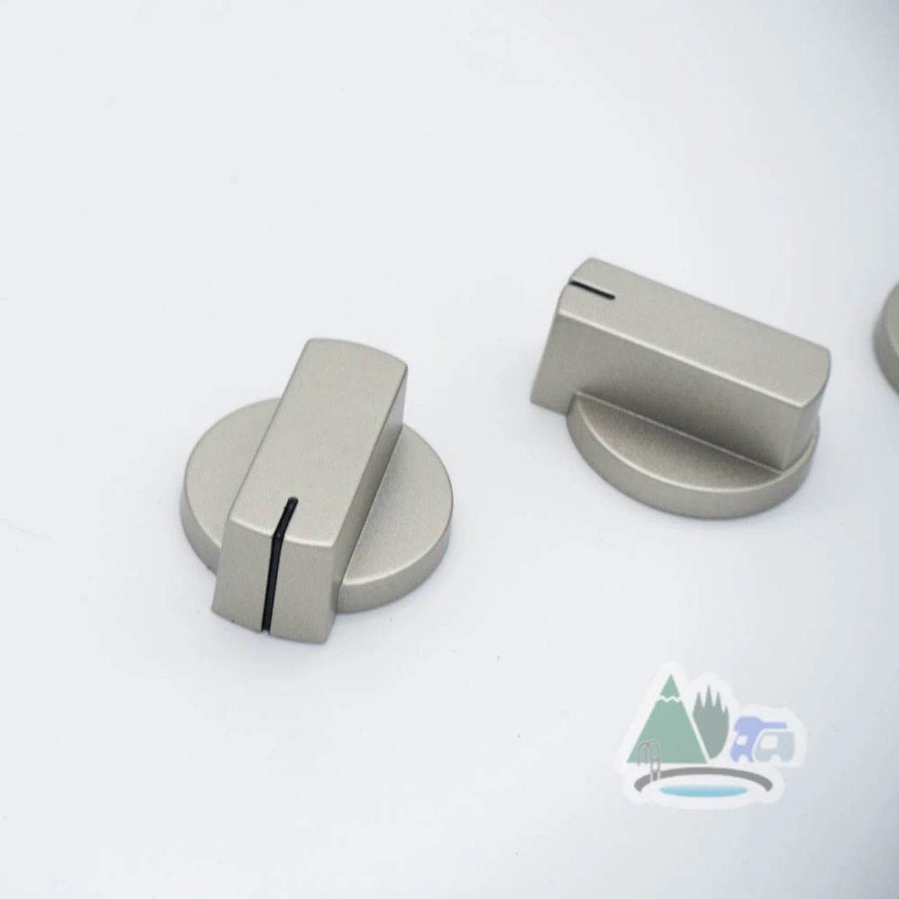 Thetford Spare - Cooker Knobs For Topline, Prima & Duplex - Matt Nickel - Image 2