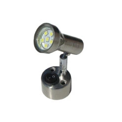 Stainless Steel LED Caravan 12v Switched Spot Lamp