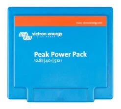 Victron Energy Peak Power Pack - 12.8V, 40AH, 512WH LiFePO4 Battery With Mains Charger And Solar/Alternator Charging