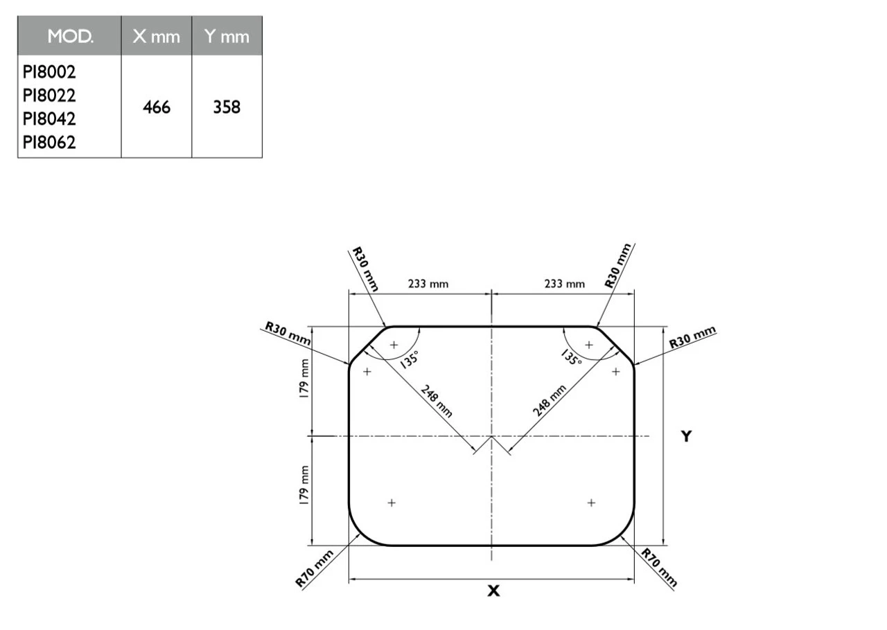 Dometic-Smev PI 8022 Caravan Motorhome 2 Burner Hob - Image 2