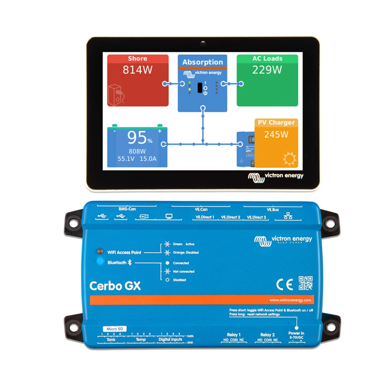 Victron Energy Victron Cerbo GX Electrical Control Hub - Image 2