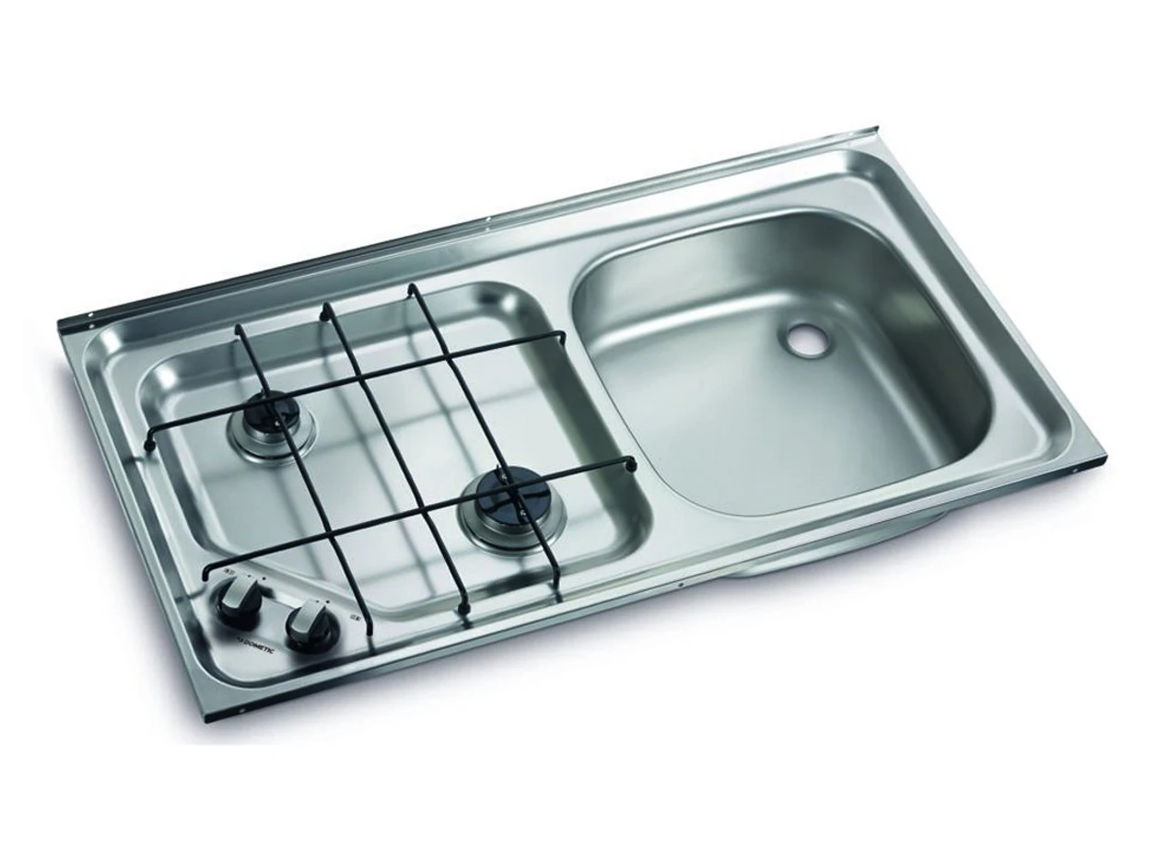 Dometic-Smev HS2421 (Smev 921) Caravan 2 Burner Hob & Sink Combination - Image 2