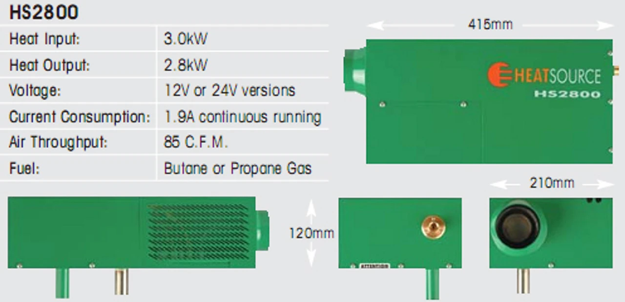Propex HS2800 Blown Air Heater 2.8kW - Image 3